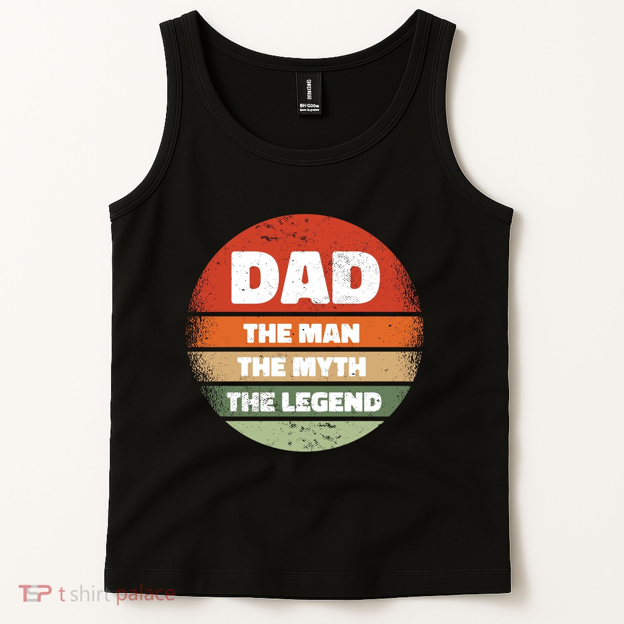 The Man The Myth The Legend Dad Retro Tank Top