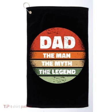 The Man The Myth The Legend Dad Retro Golf Towel