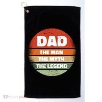 The Man The Myth The Legend Dad Retro Golf Towel thumb 0
