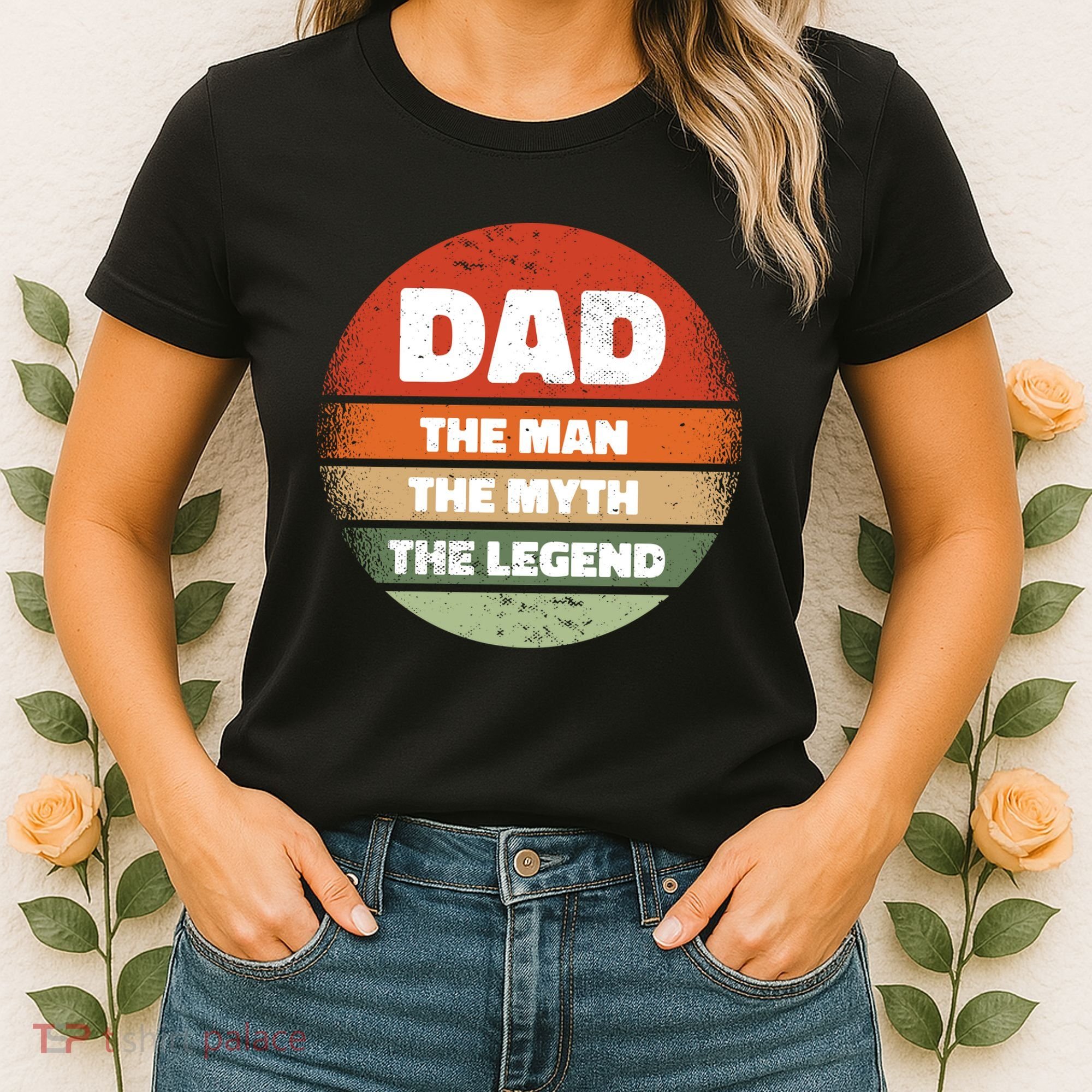 The Man The Myth The Legend Dad Retro Women's T-Shirt