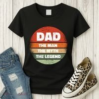 The Man The Myth The Legend Dad Retro Women's T-Shirt thumb 3