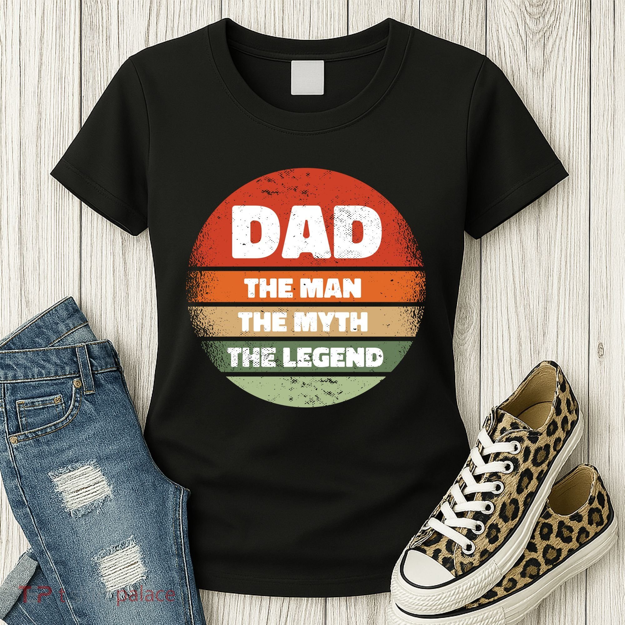 The Man The Myth The Legend Dad Retro Women's T-Shirt