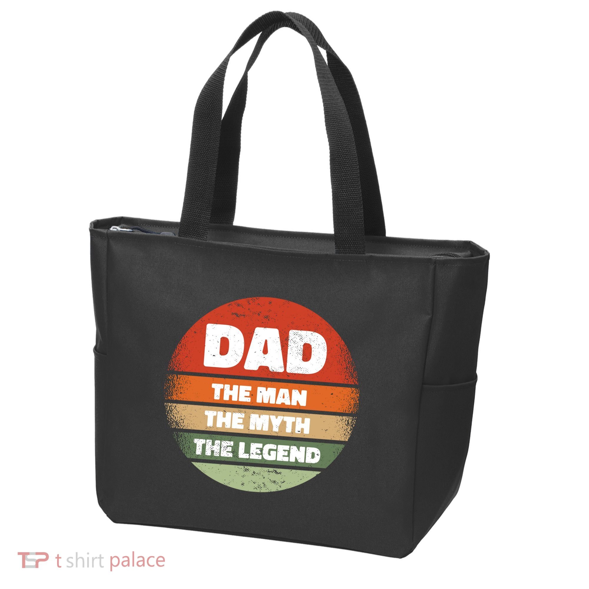 The Man The Myth The Legend Dad Retro Tote Bag