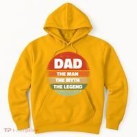 The Man The Myth The Legend Dad Retro Hoodie thumb 0