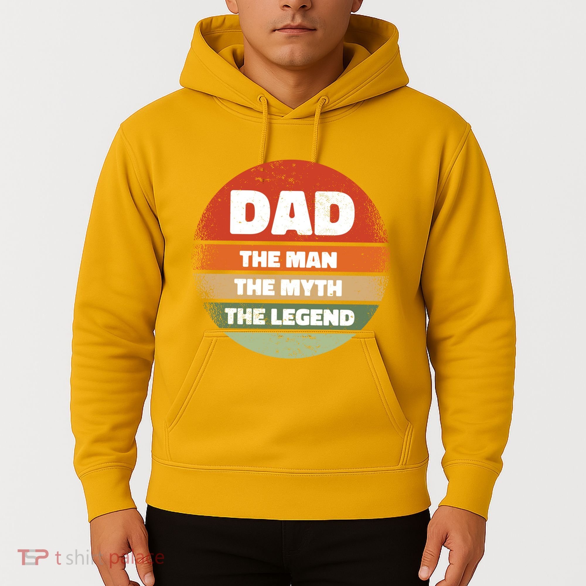 The Man The Myth The Legend Dad Retro Hoodie