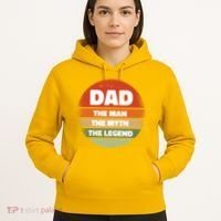 The Man The Myth The Legend Dad Retro Hoodie thumb 5