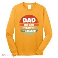 The Man The Myth The Legend Dad Retro Long Sleeve Shirt thumb 0