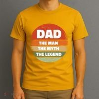The Man The Myth The Legend Dad Retro T-Shirt thumb 3