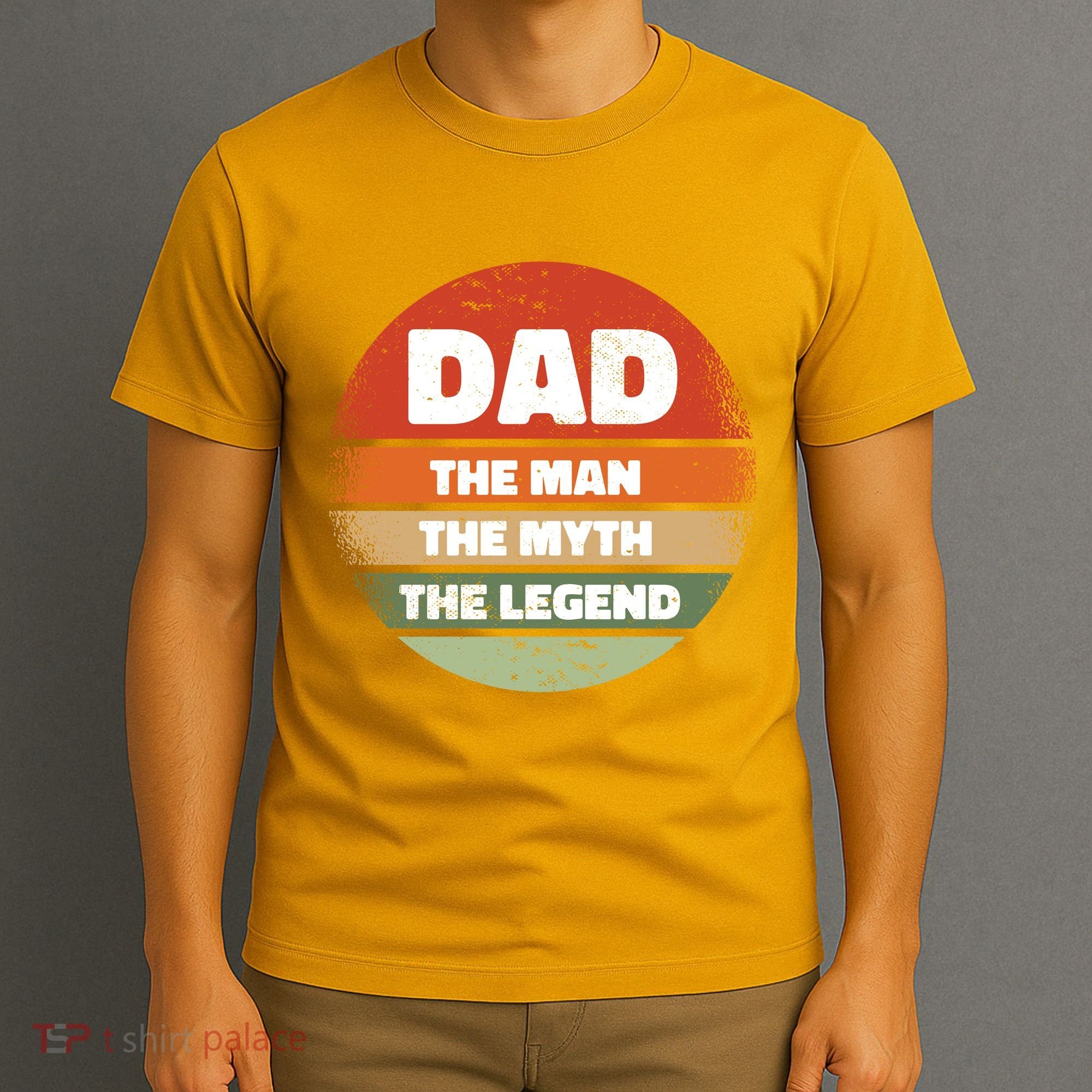 The Man The Myth The Legend Dad Retro T-Shirt