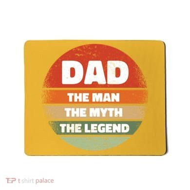 The Man The Myth The Legend Dad Retro Mousepad