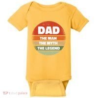 The Man The Myth The Legend Dad Retro Baby Bodysuit thumb 0