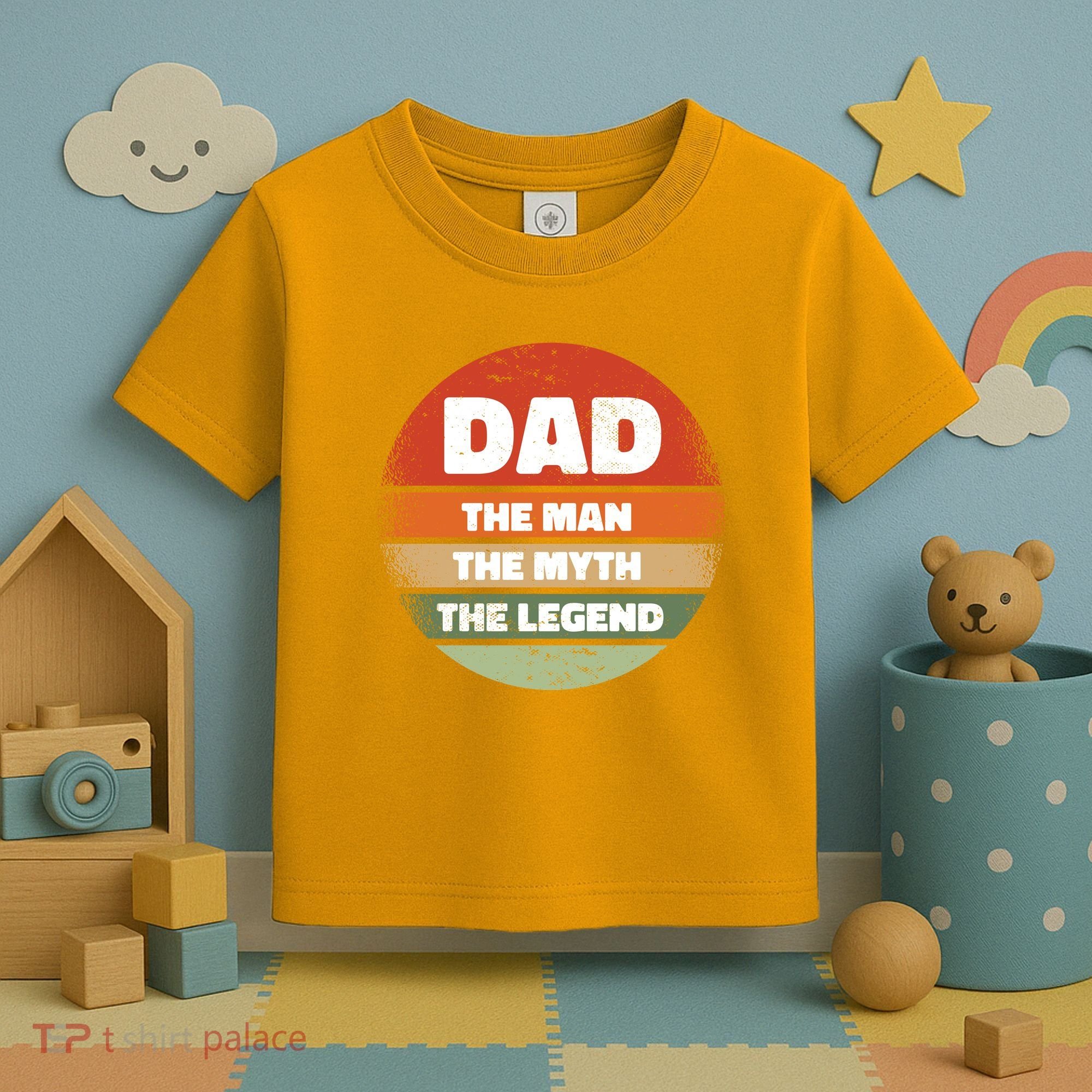 The Man The Myth The Legend Dad Retro Toddler T-Shirt