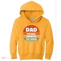 The Man The Myth The Legend Dad Retro Kids Hoodie thumb 0