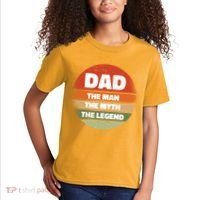 The Man The Myth The Legend Dad Retro Kids T-Shirt thumb 2