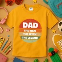 The Man The Myth The Legend Dad Retro Kids T-Shirt thumb 3