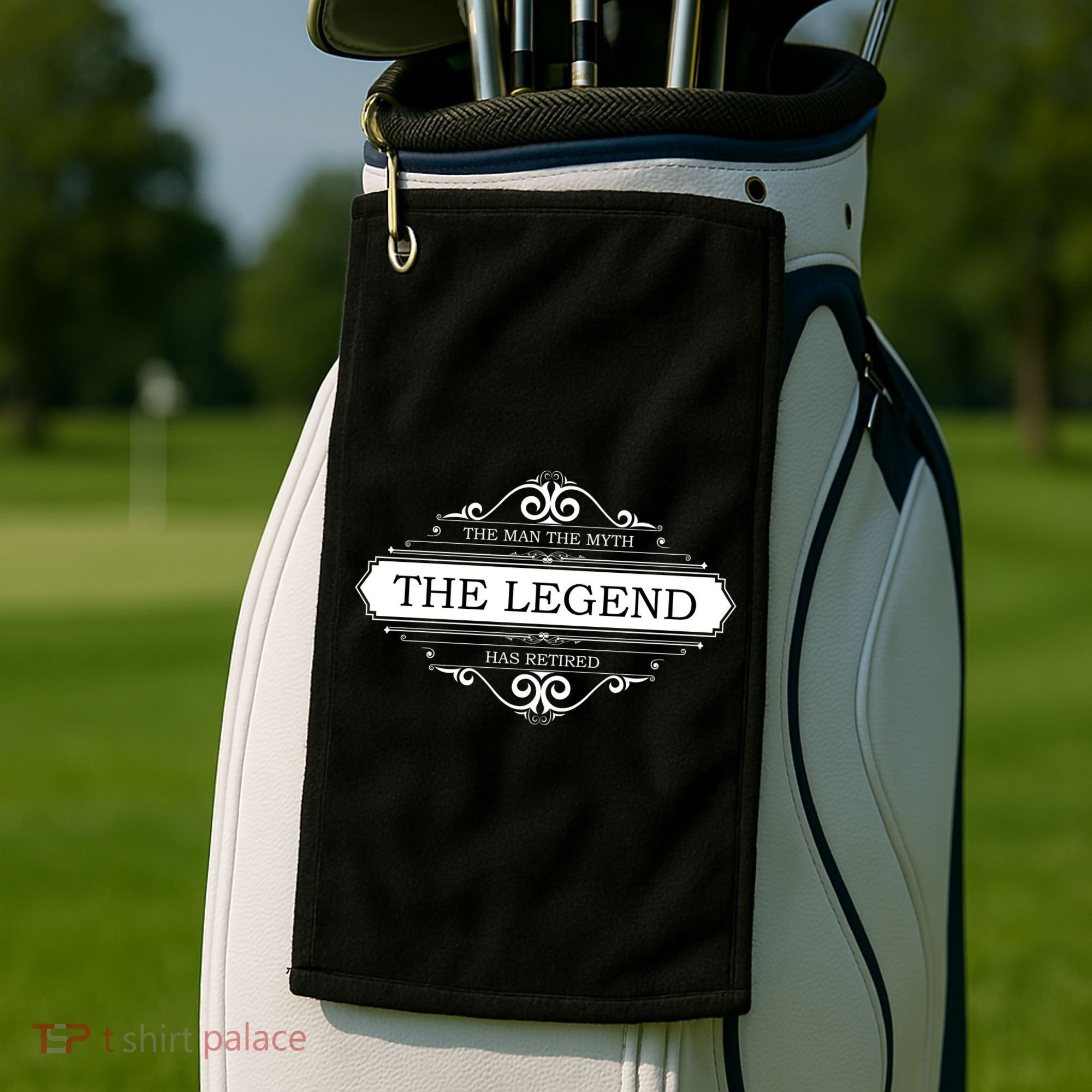 The Man The Myth The Legend Has Retired Golf Towel