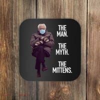 The Man The Myth The Mittens Bernie Meme Coaster thumb 0