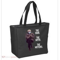 The Man The Myth The Mittens Bernie Meme Tote Bag thumb 2