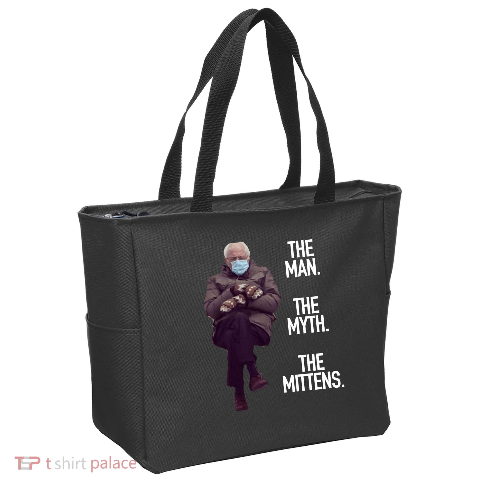 The Man The Myth The Mittens Bernie Meme Tote Bag