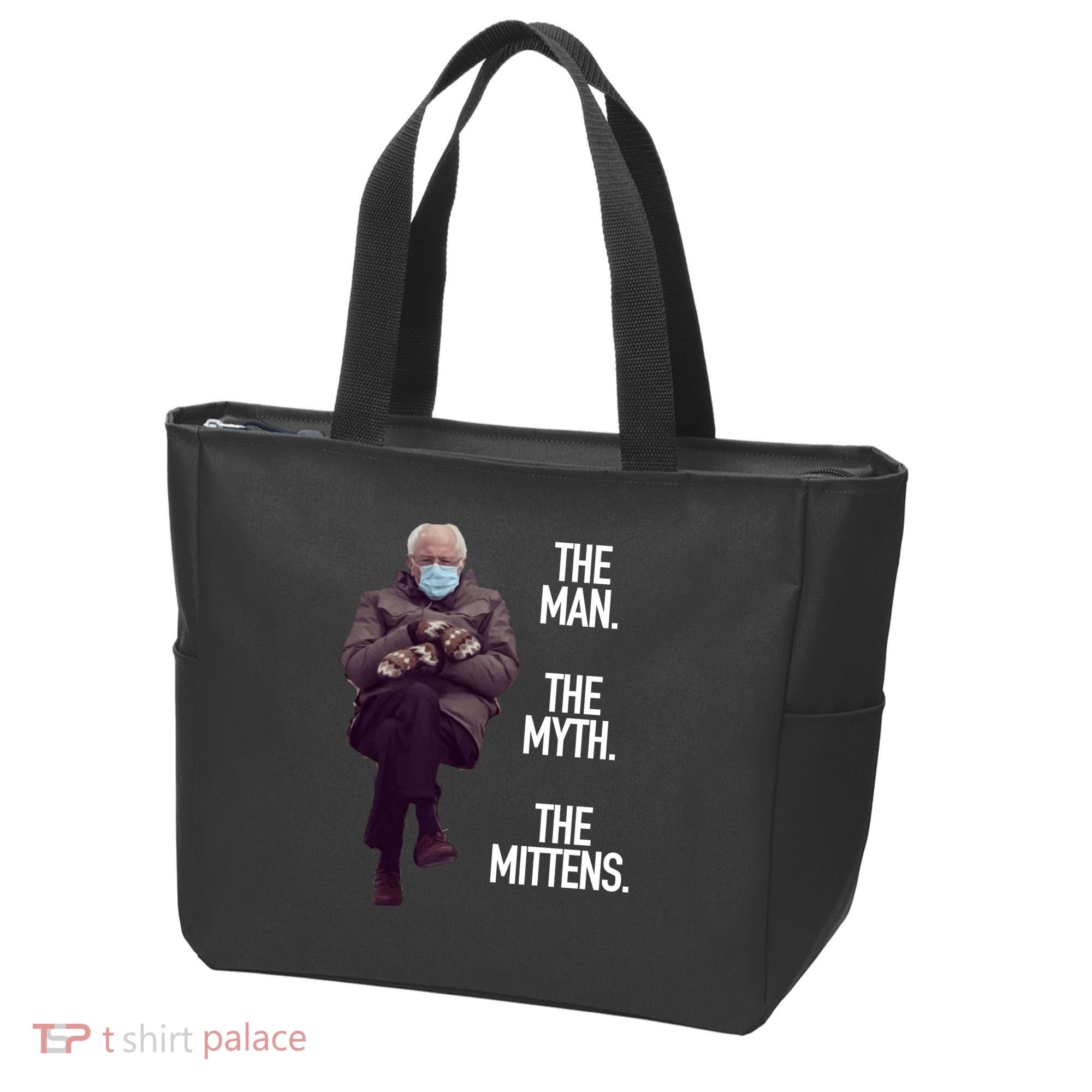 The Man The Myth The Mittens Bernie Meme Tote Bag