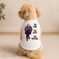 The Man The Myth The Mittens Bernie Meme Doggie Tank thumb 2