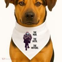 The Man The Myth The Mittens Bernie Meme USA-Made Doggie Bandana thumb 1