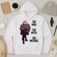The Man The Myth The Mittens Bernie Meme Hoodie thumb 3