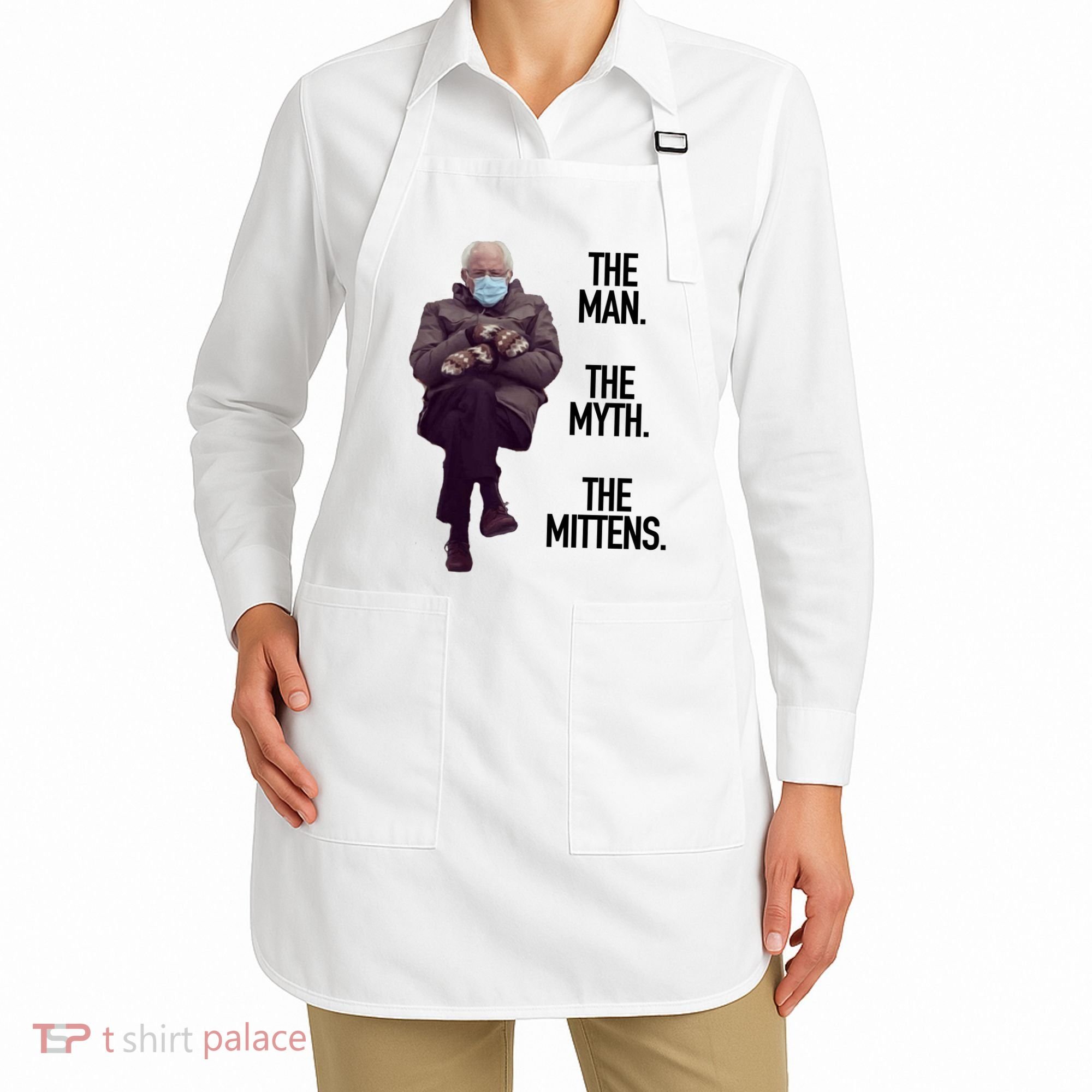 The Man The Myth The Mittens Bernie Meme Apron