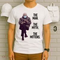 The Man The Myth The Mittens Bernie Meme T-Shirt thumb 6