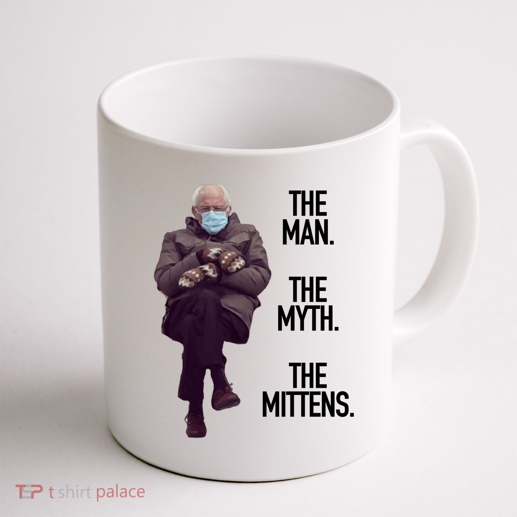 The Man The Myth The Mittens Bernie Meme Coffee Mug