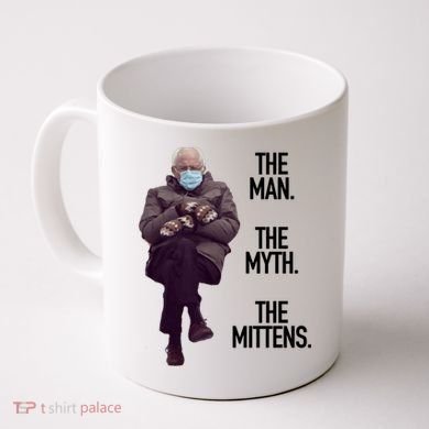 The Man The Myth The Mittens Bernie Meme Coffee Mug