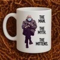The Man The Myth The Mittens Bernie Meme Coffee Mug thumb 2