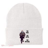 The Man The Myth The Mittens Bernie Meme Beanie thumb 0