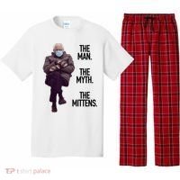 The Man The Myth The Mittens Bernie Meme Pajama Set thumb 0