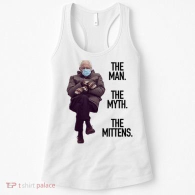 The Man The Myth The Mittens Bernie Meme Women's Tank Top