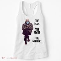 The Man The Myth The Mittens Bernie Meme Women's Tank Top thumb 0