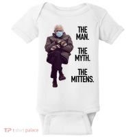 The Man The Myth The Mittens Bernie Meme Baby Bodysuit thumb 0