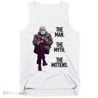 The Man The Myth The Mittens Bernie Meme Tank Top thumb 0