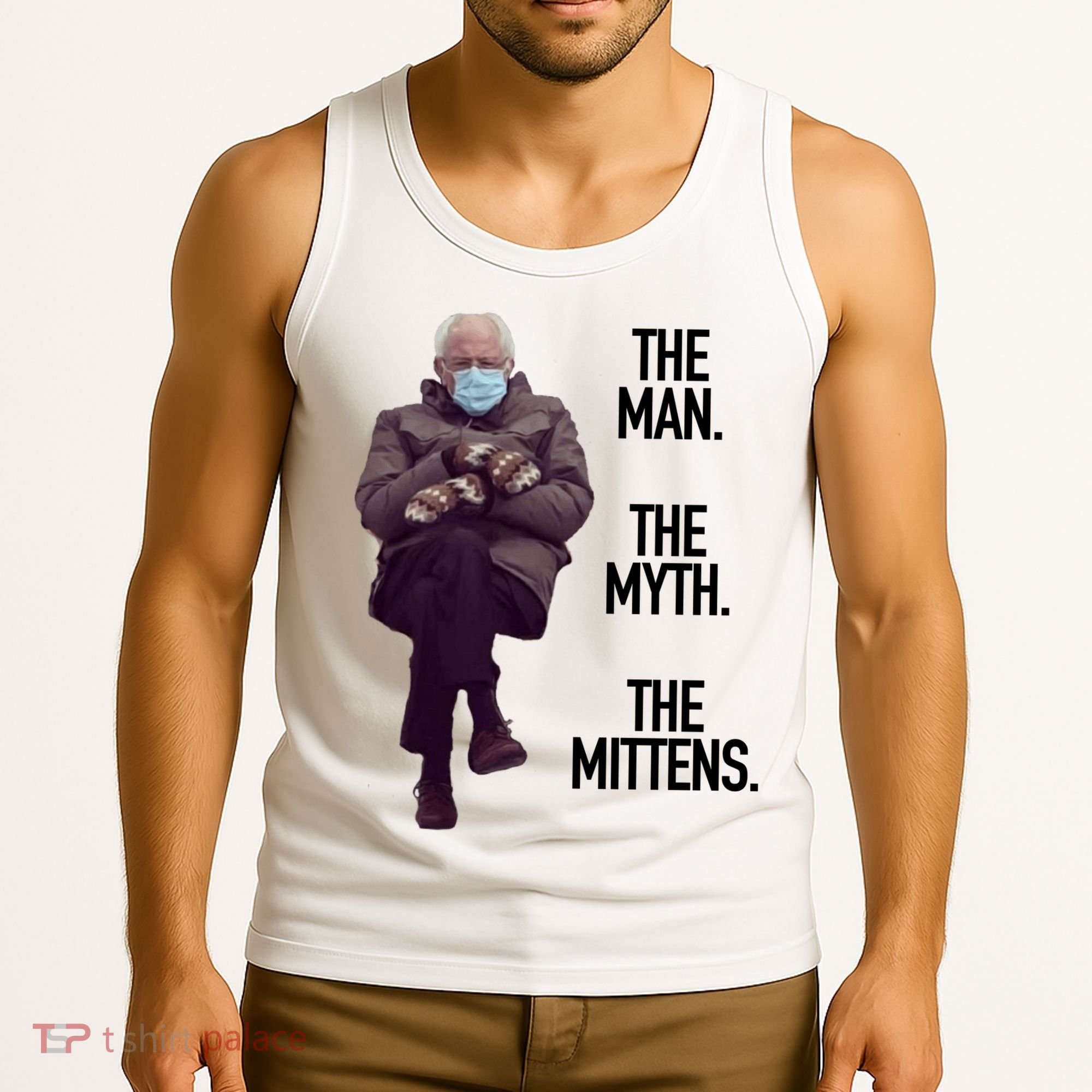 The Man The Myth The Mittens Bernie Meme Tank Top
