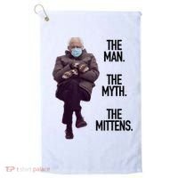 The Man The Myth The Mittens Bernie Meme Golf Towel thumb 0