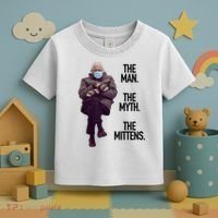 The Man The Myth The Mittens Bernie Meme Toddler T-Shirt thumb 3