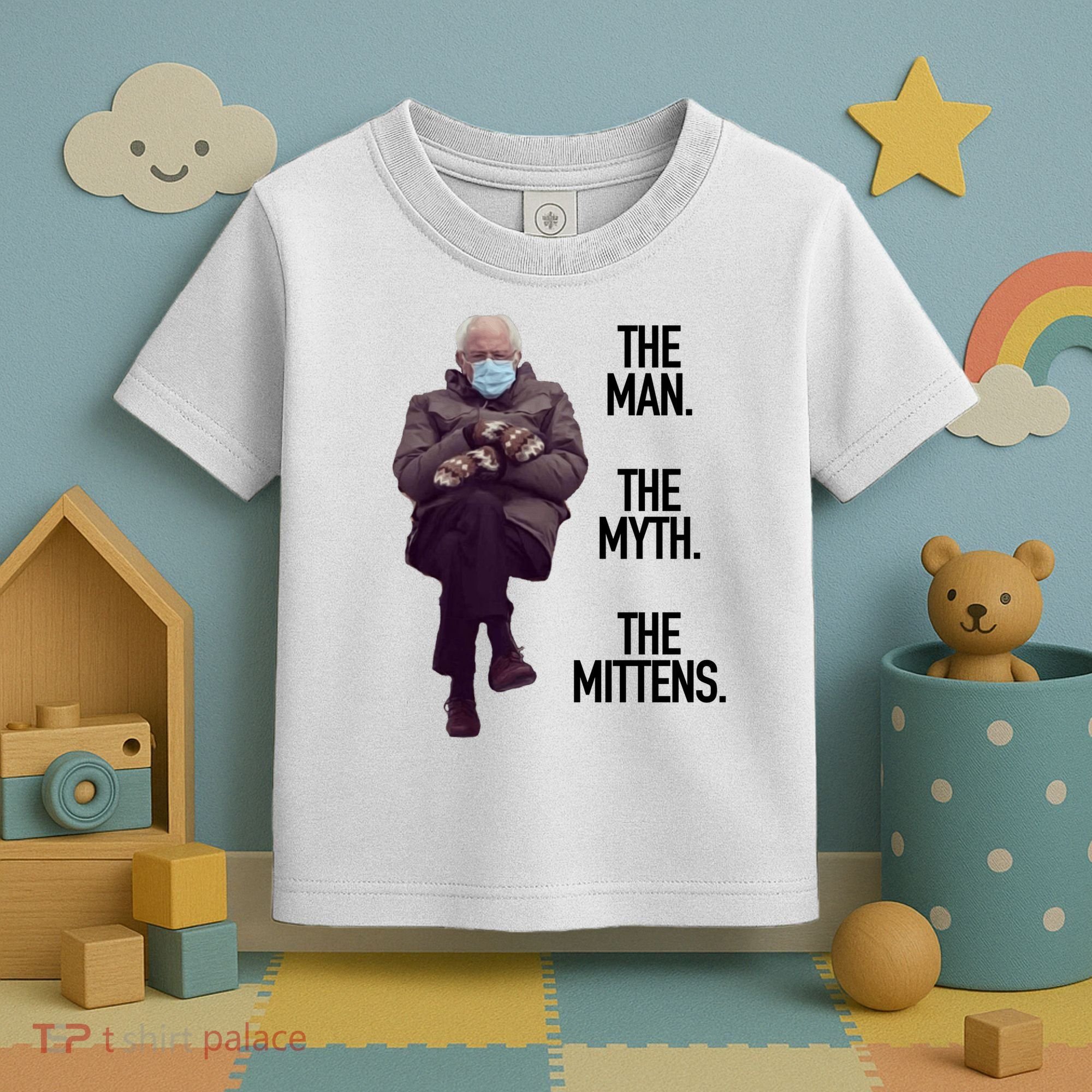 The Man The Myth The Mittens Bernie Meme Toddler T-Shirt
