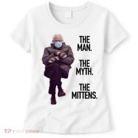 The Man The Myth The Mittens Bernie Meme Women's T-Shirt thumb 0