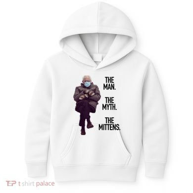 The Man The Myth The Mittens Bernie Meme Kids Hoodie