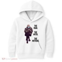 The Man The Myth The Mittens Bernie Meme Kids Hoodie thumb 0