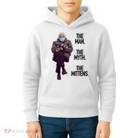The Man The Myth The Mittens Bernie Meme Kids Hoodie thumb 4