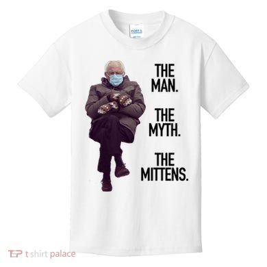 The Man The Myth The Mittens Bernie Meme Kids T-Shirt