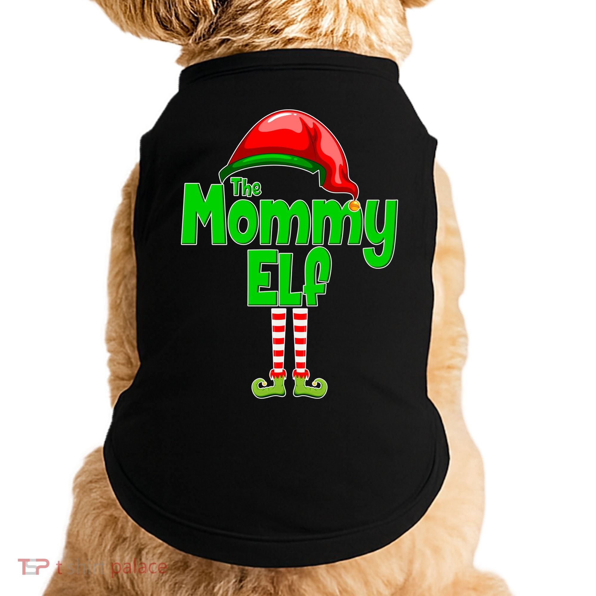 The Mommy Elf Christmas Doggie Tank
