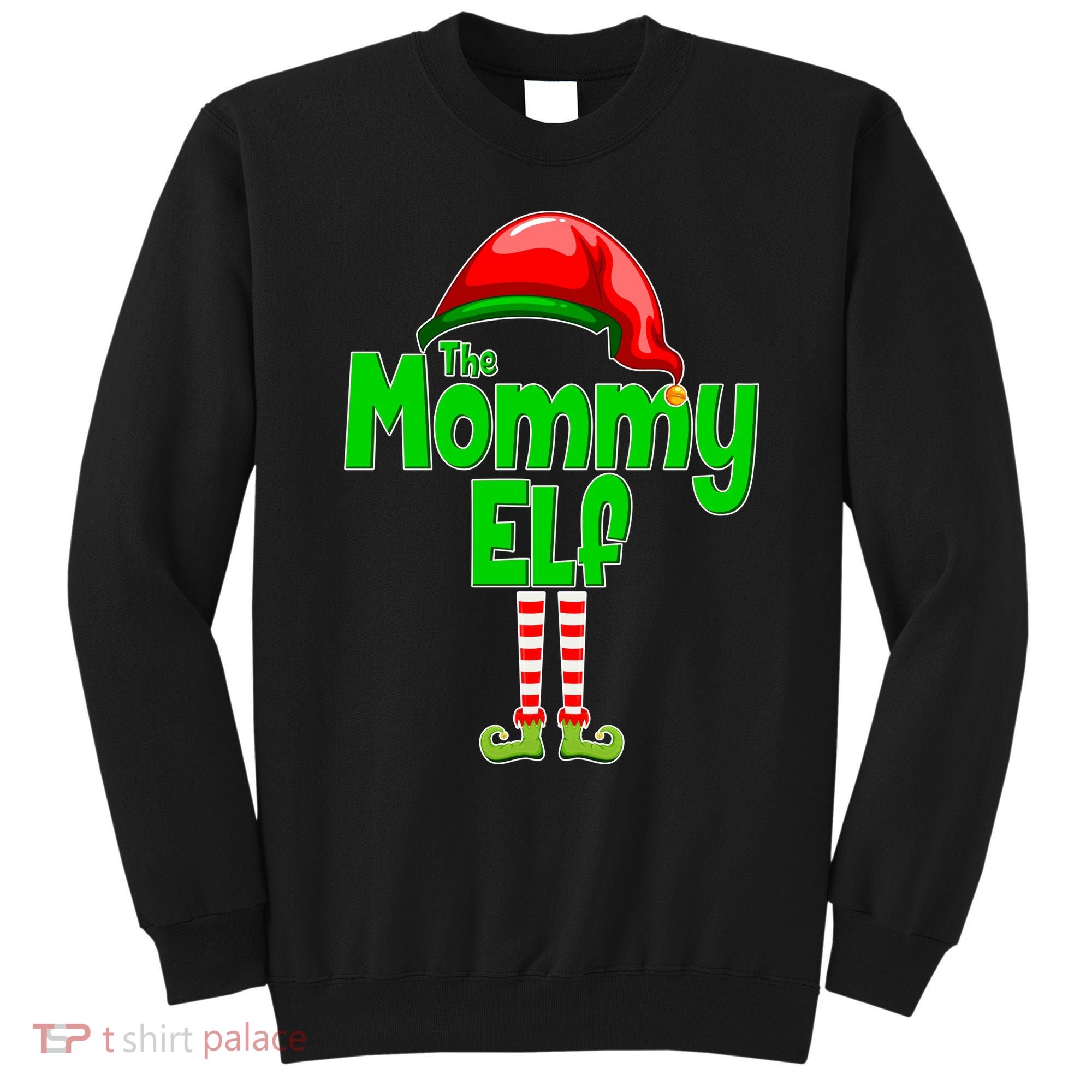 The Mommy Elf Christmas Sweatshirt