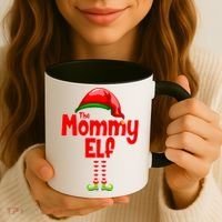 The Mommy Elf Christmas Coffee Mug thumb 3
